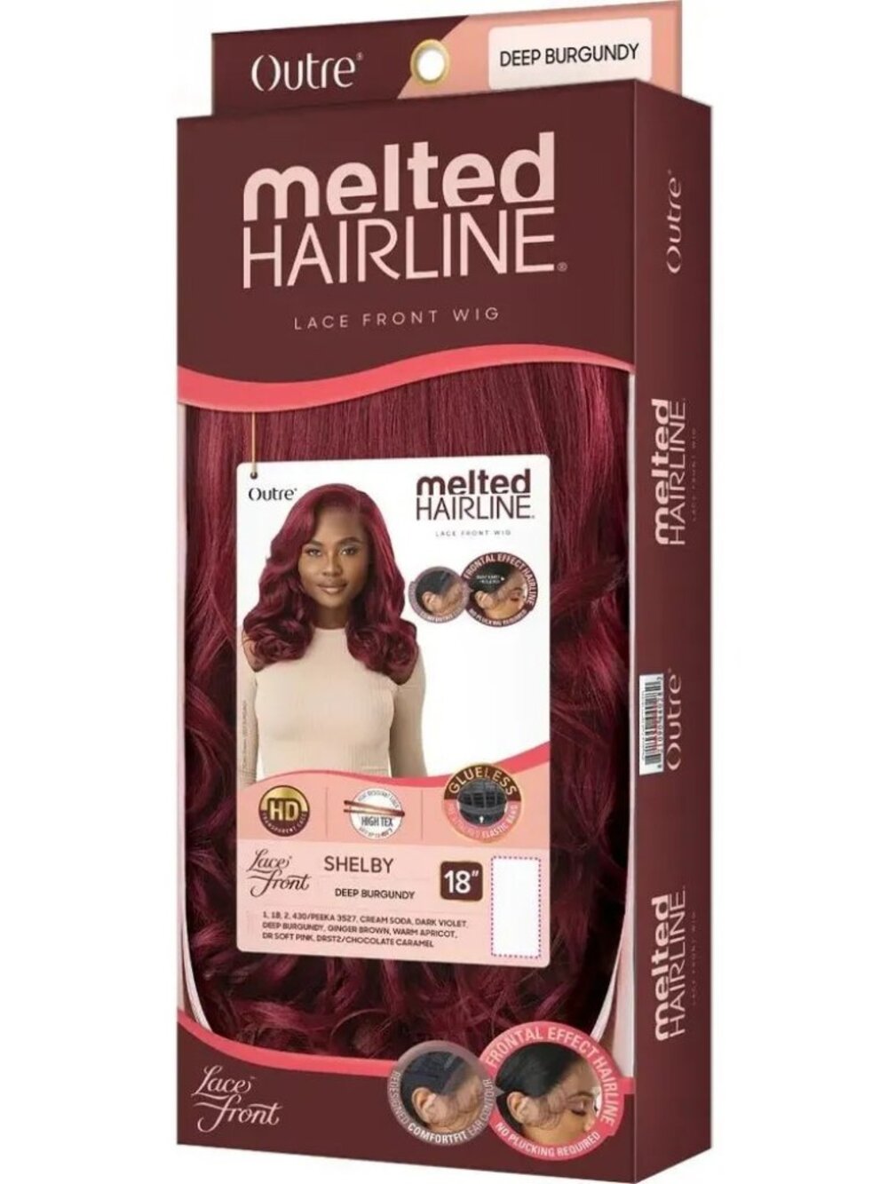 Outre Melted Hairline Glueless HD Lace Front Wig – SHELBY Dark Brown (2) New! - Picture 2 of 8